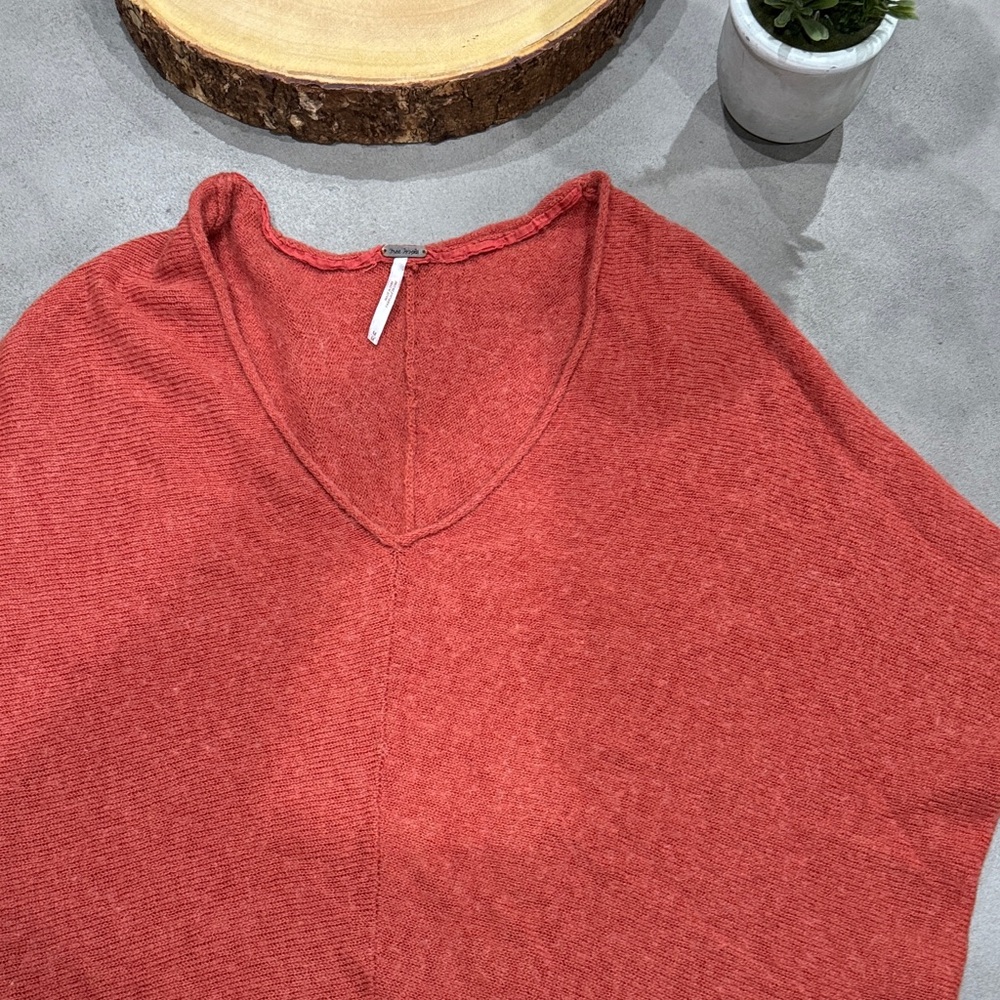 Cozy Red V-Neck Sweater
